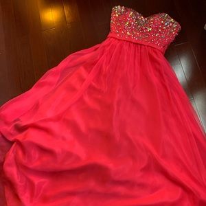 Pink prom boutique dress